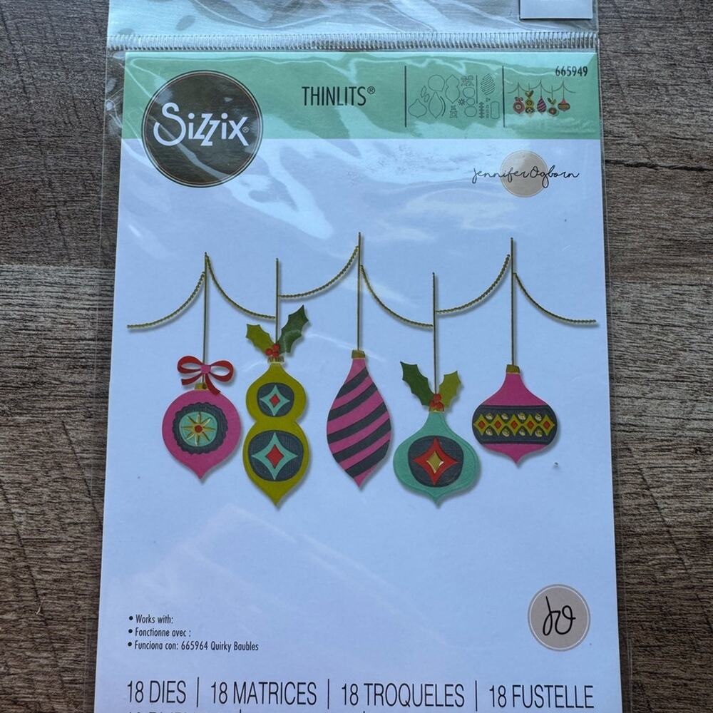 Sizzix Funky Baubles Thinlits Die Set